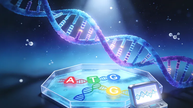 基因测序实验室工作场景