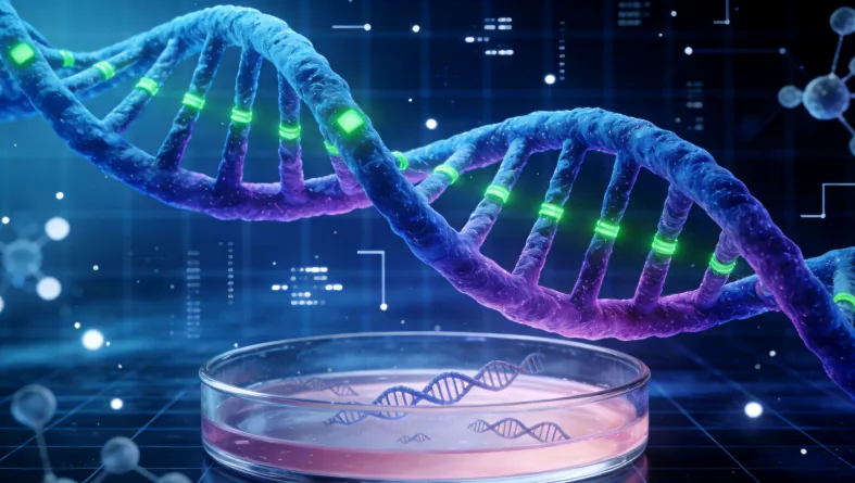 血液肿瘤基因检测实验室内部工作场景