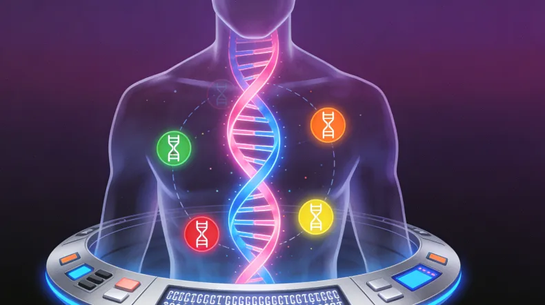 遗传咨询师正在与来访者沟通家族健康史