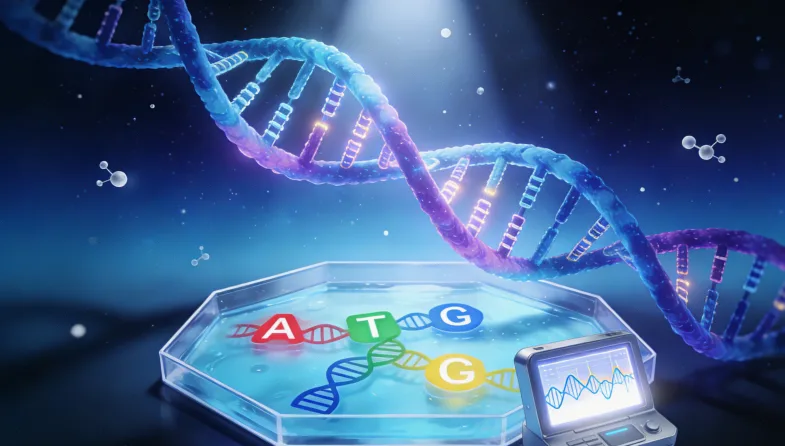 现代化基因测序实验室内部工作环境