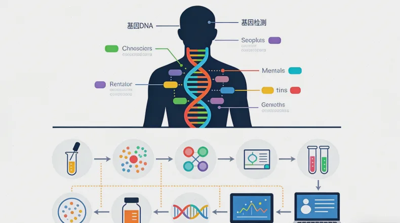 基因检测样本采集(口腔拭子)示意图