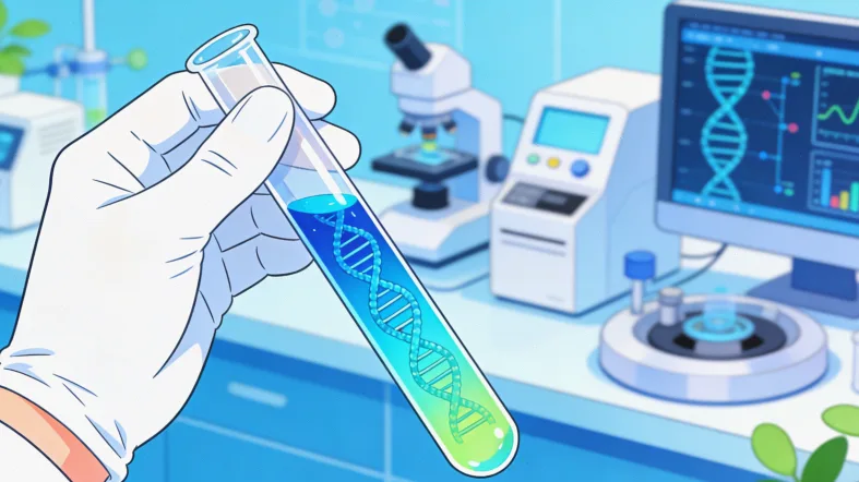 高通量测序实验室内部工作环境示意图
