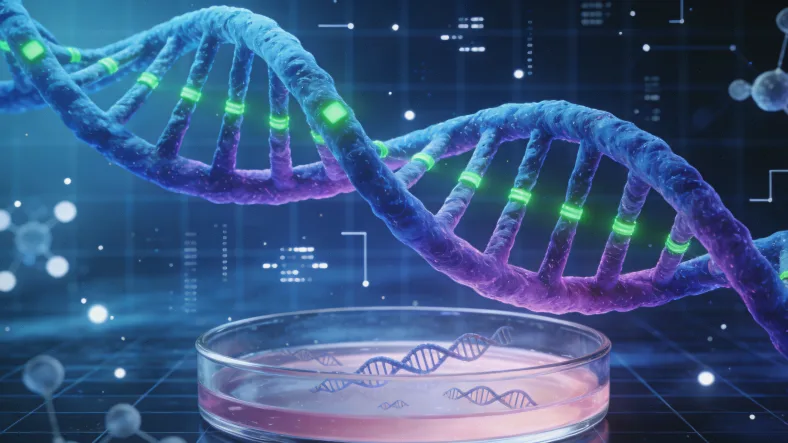 实验室技术人员进行基因测序操作