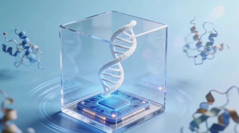 实验室技术人员正在进行基因测序操作