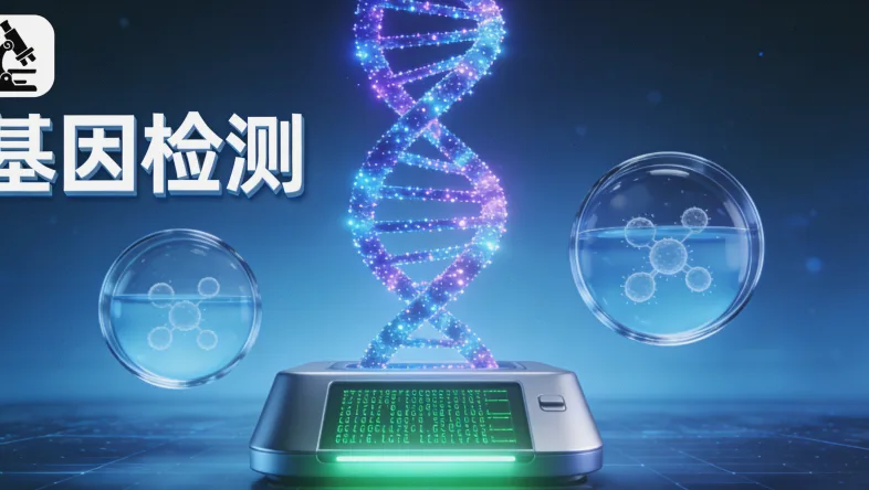 现代化基因测序实验室内部工作场景