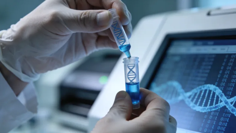 遗传咨询师与宁安市民进行面对面沟通