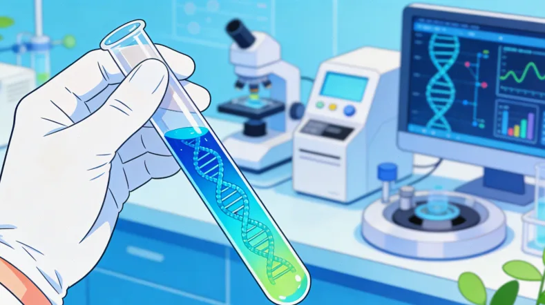 高通量基因测序实验室内部工作场景