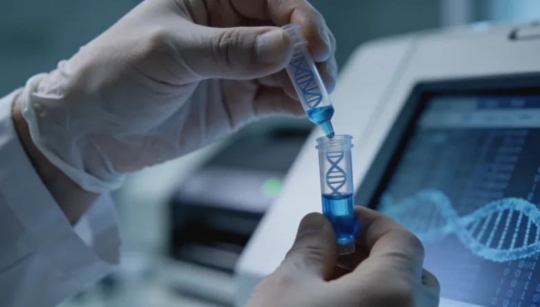 标准化无创口腔拭子样本采集示意