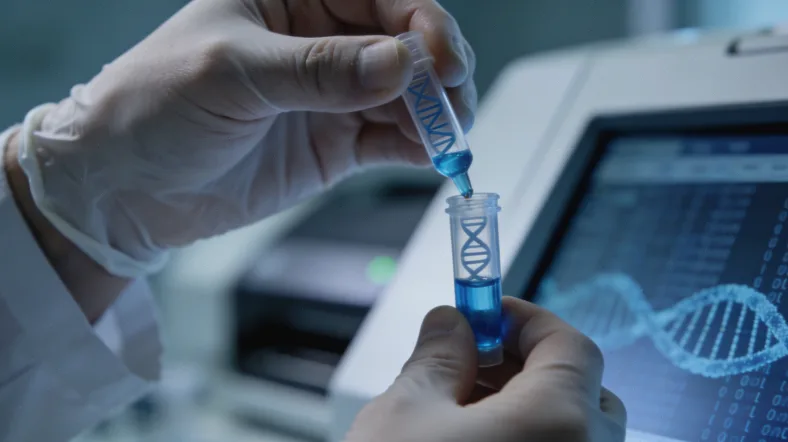 高通量测序实验室内部工作场景