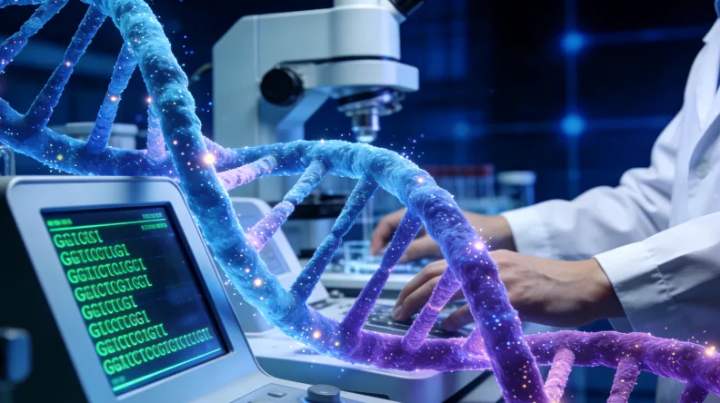 高通量测序实验室内部工作场景