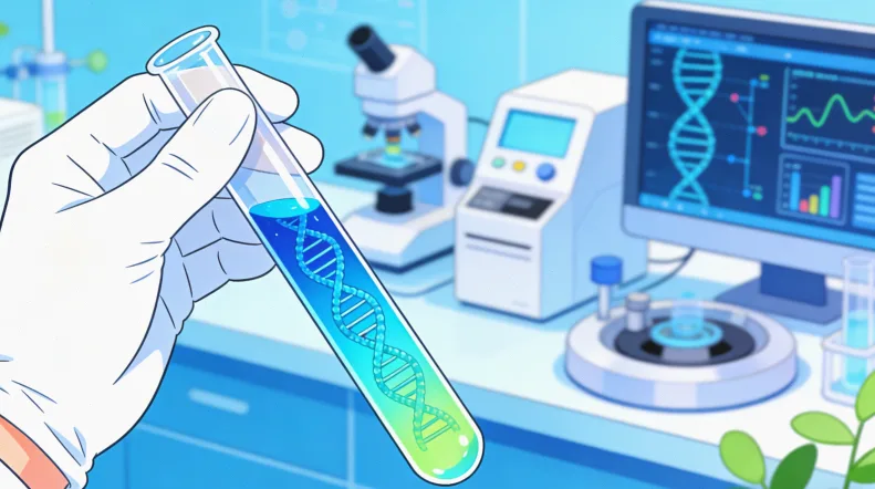 高通量基因测序实验室工作场景