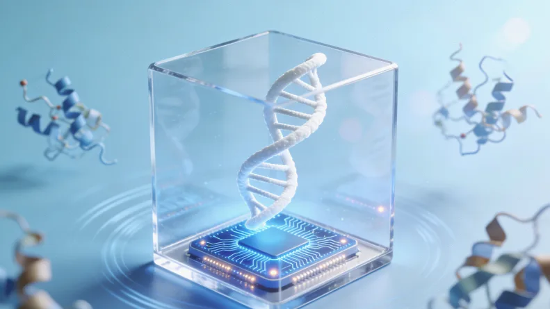 实验室技术人员正在进行基因测序分析