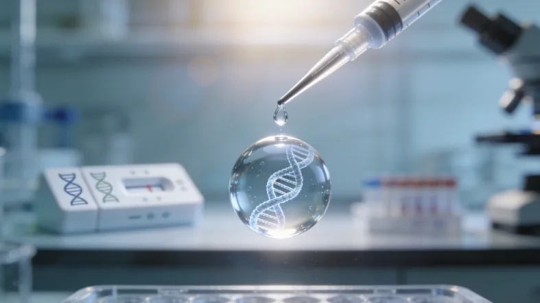 基因测序实验室内部的高通量测序仪