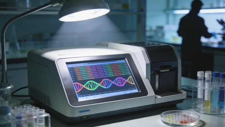 高通量测序实验室内部工作场景