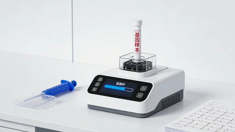 高通量测序实验室工作场景示意