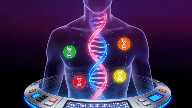 基因检测报告关键信息模块标注图
