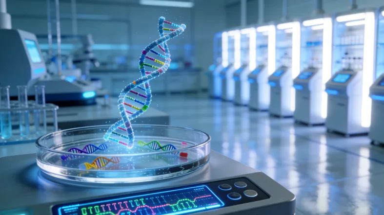 基因检测咨询师与阿图什居民面对面沟通场景