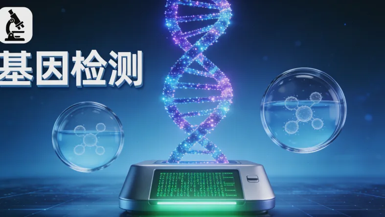 实验室技术人员进行基因测序操作