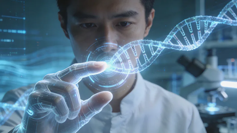 无创口腔拭子样本采集过程示意