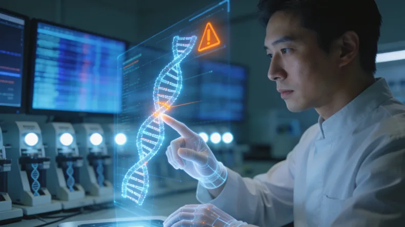 基因检测实验室严谨操作场景