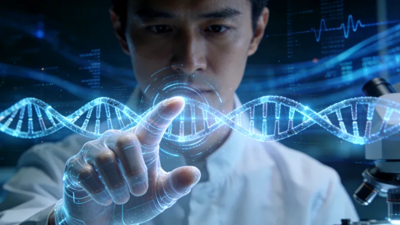 专业人员正在进行无创口腔拭子采样