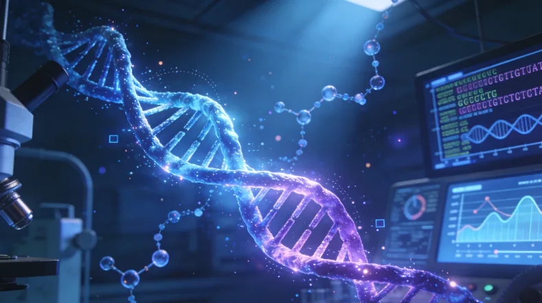 基因检测实验室内部工作场景