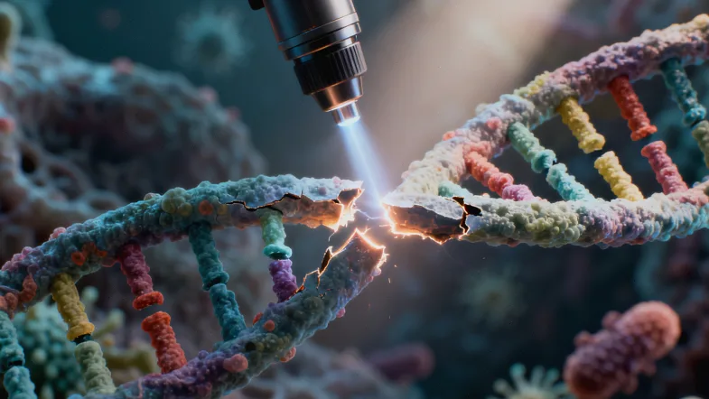 实验室人员进行样本检测操作