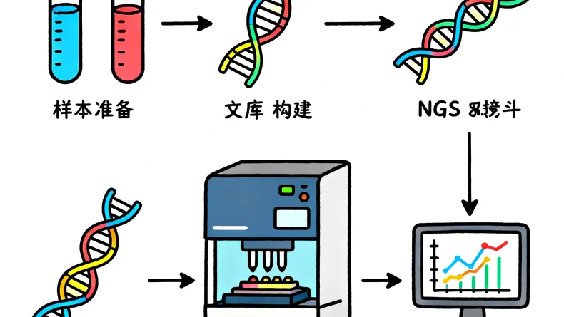 专业护士进行宫颈采样操作示意图