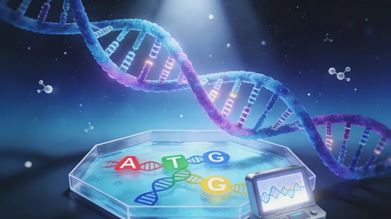 淋巴瘤基因检测实验室工作场景