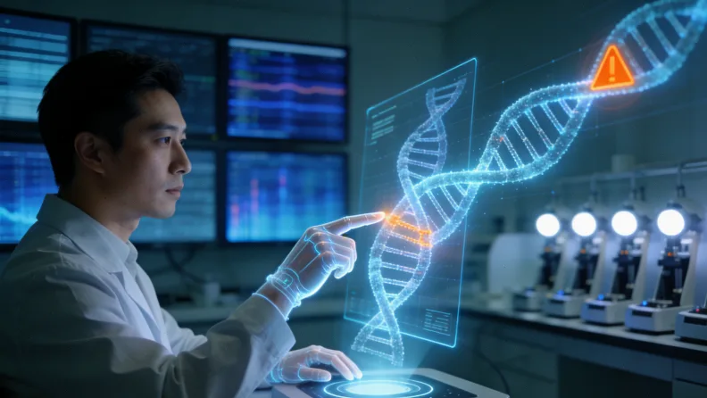 宫颈癌基因检测采样过程示意图