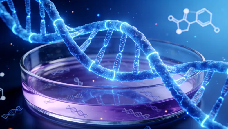 专业实验室内的基因测序仪在工作