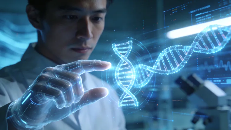 基因检测精准打击癌细胞示意图