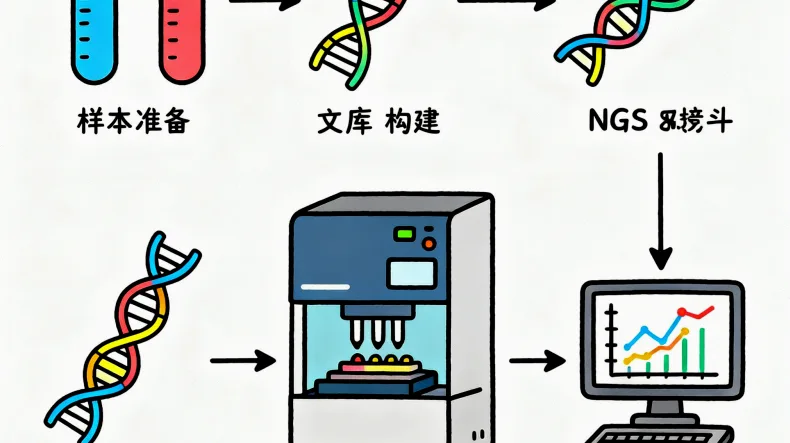 鼻咽癌基因检测全流程示意图