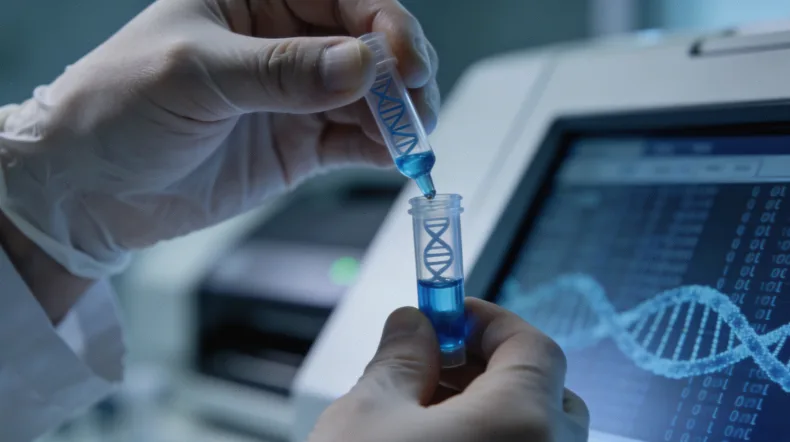 肺癌基因检测流程示意图