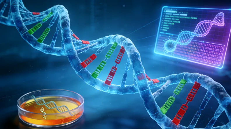 遗传性与散发性肠癌风险对比示意图