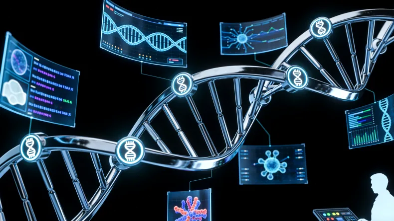 淋巴瘤基因检测辅助精准诊断与治疗示意图