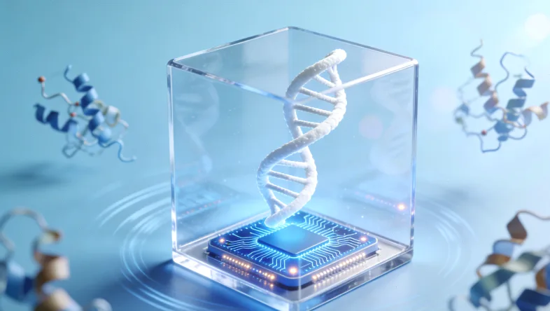 肉瘤基因检测实验室内部工作场景