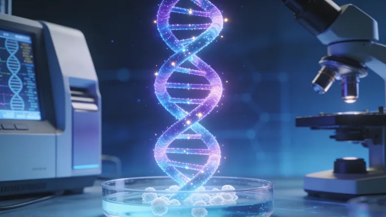 高通量基因测序实验室工作场景