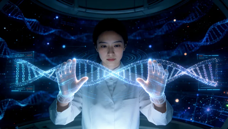 基因测序实验室内部工作流程示意