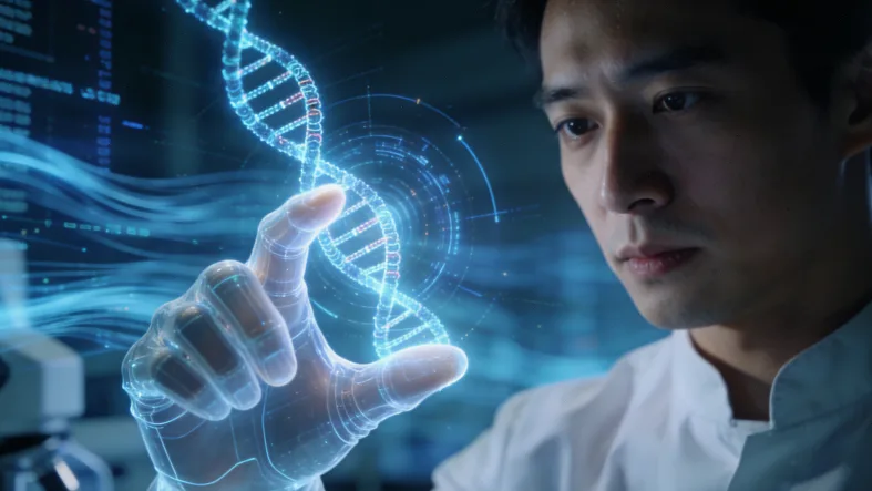 石河子医院病理科医生在查看切片