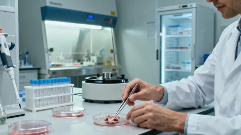 基因检测实验室工作场景