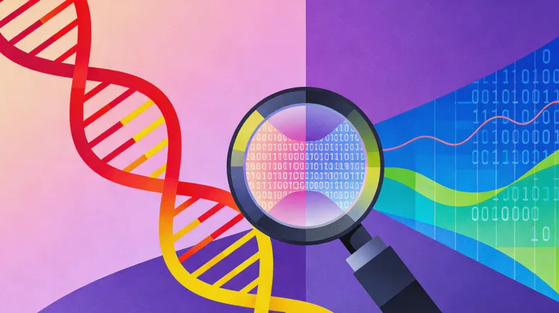 基因测序实验室工作场景