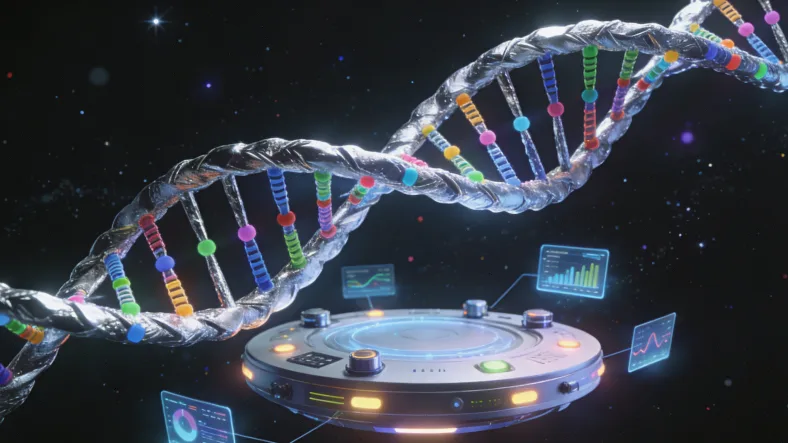 基因检测实验室内部工作场景