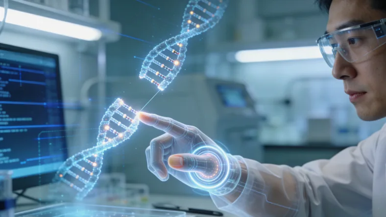 食管癌基因检测样本采集示意图