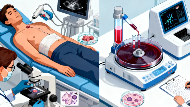 肝癌基因检测从样本到报告全流程示意图