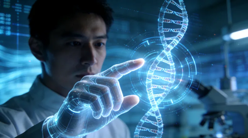 基因检测实验室内部工作场景