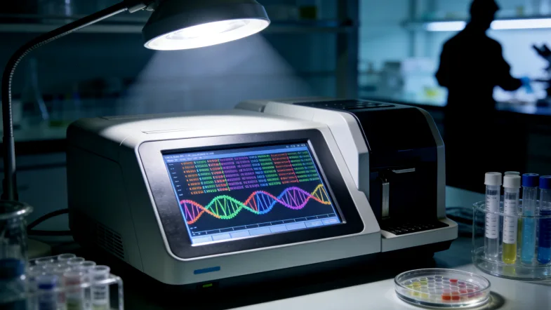 基因检测实验室内部工作场景