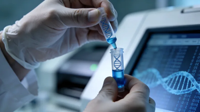 口腔拭子无创采样示意图