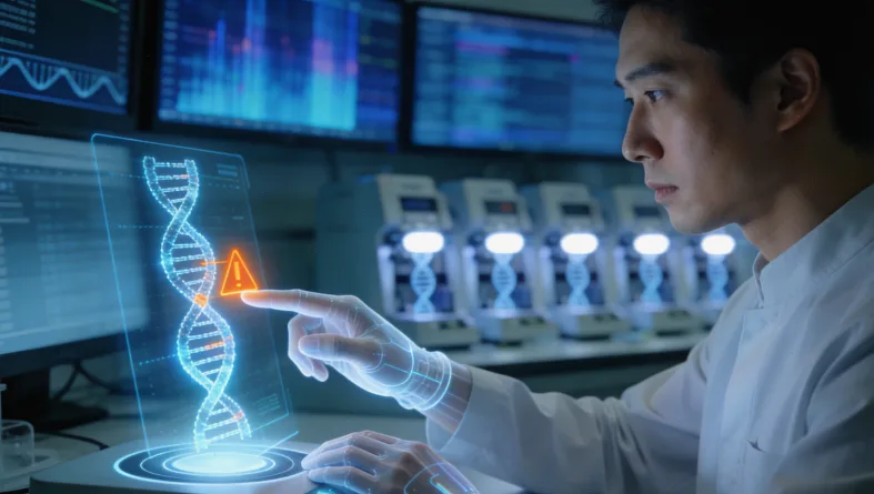 HPV病毒与宫颈细胞关系示意图