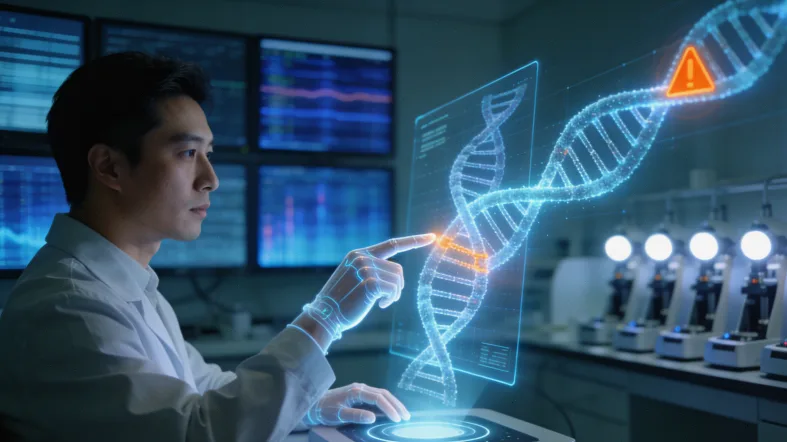 胃癌基因检测核心流程示意图